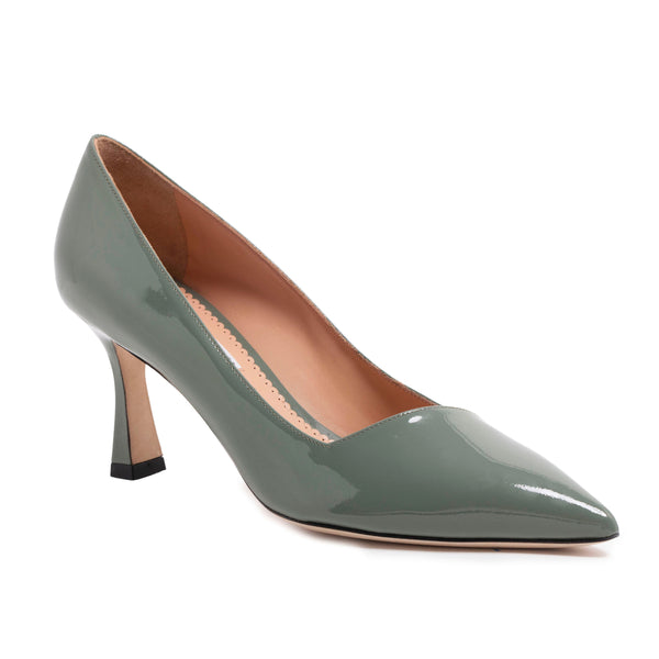 Green mid heel online shoes