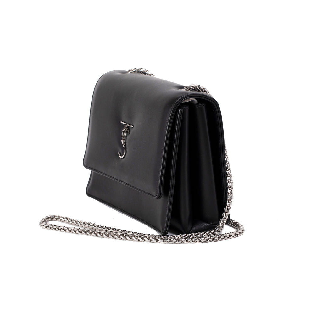 The Auburn Crossbody Bag -Black and Silver