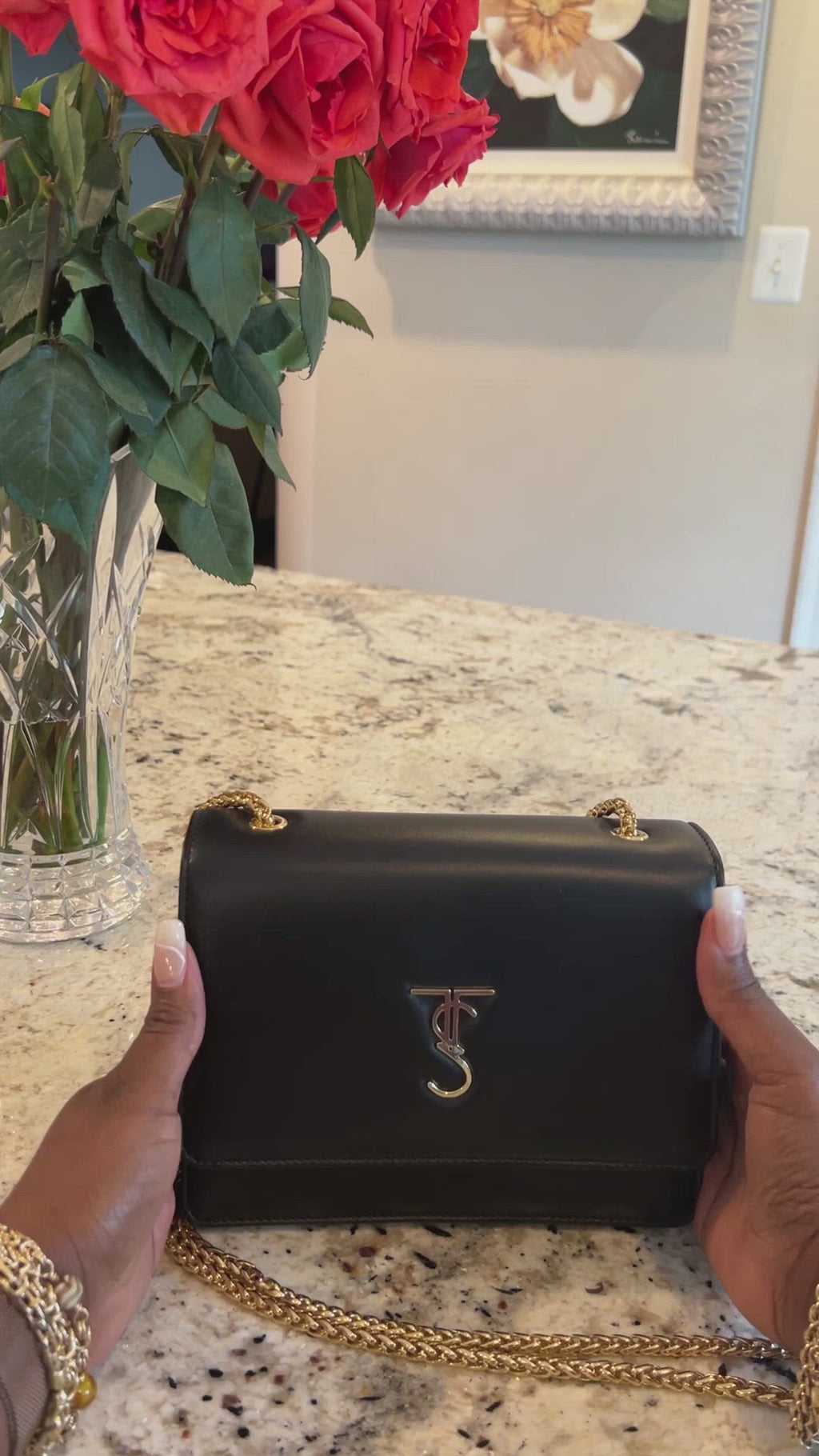 The Auburn Crossbody Bag -Black