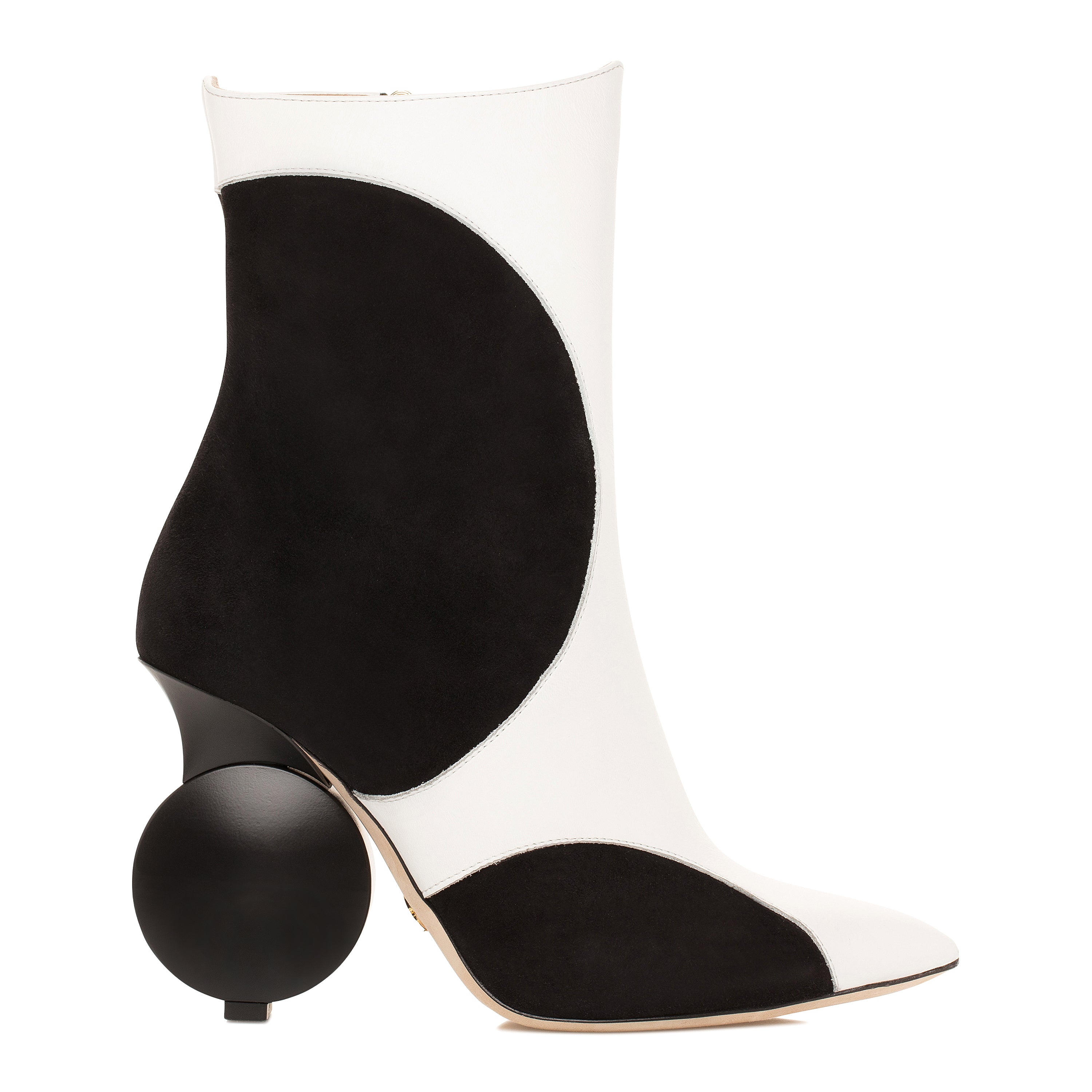 Julee Ankle Boot - Black and White