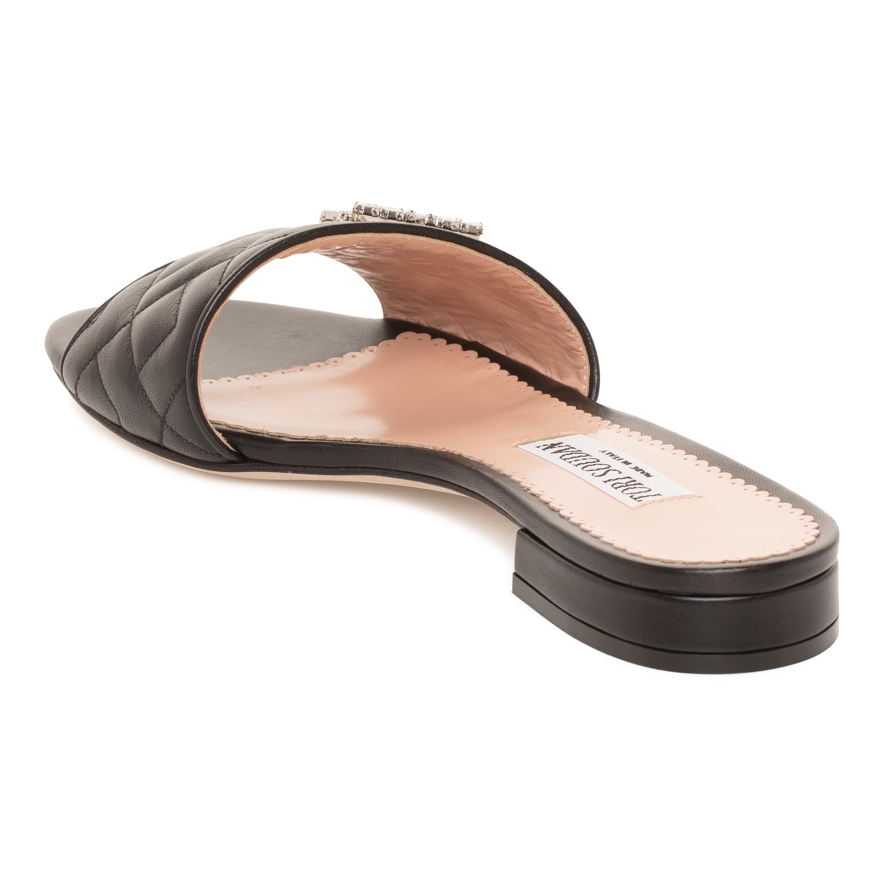 Madison Hope Low Heel Slide- Black