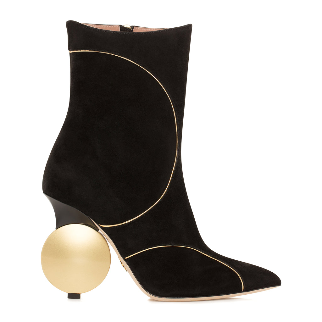 Julee Ankle Boot - Black and Gold
