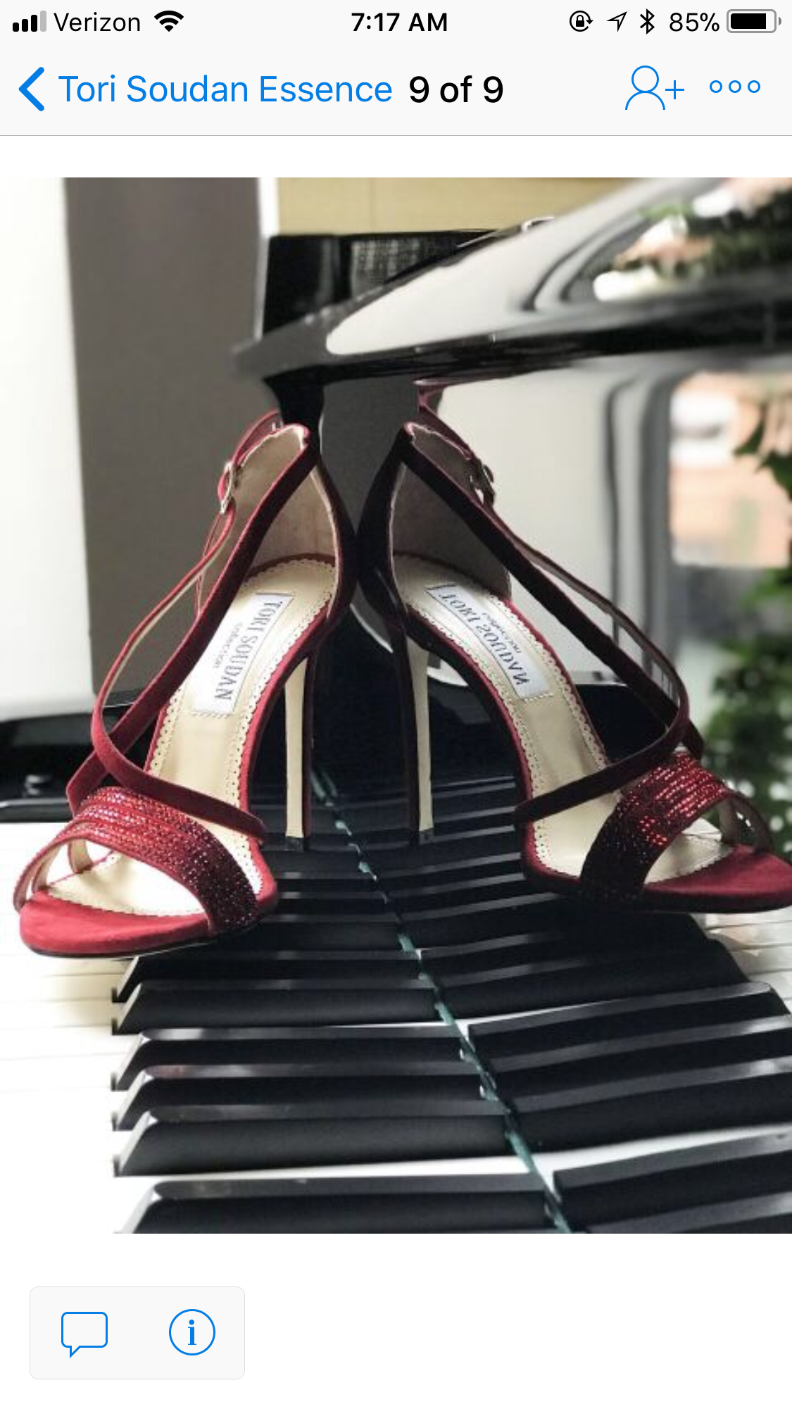 red strappy sandals with swarovksi crystal embellishment