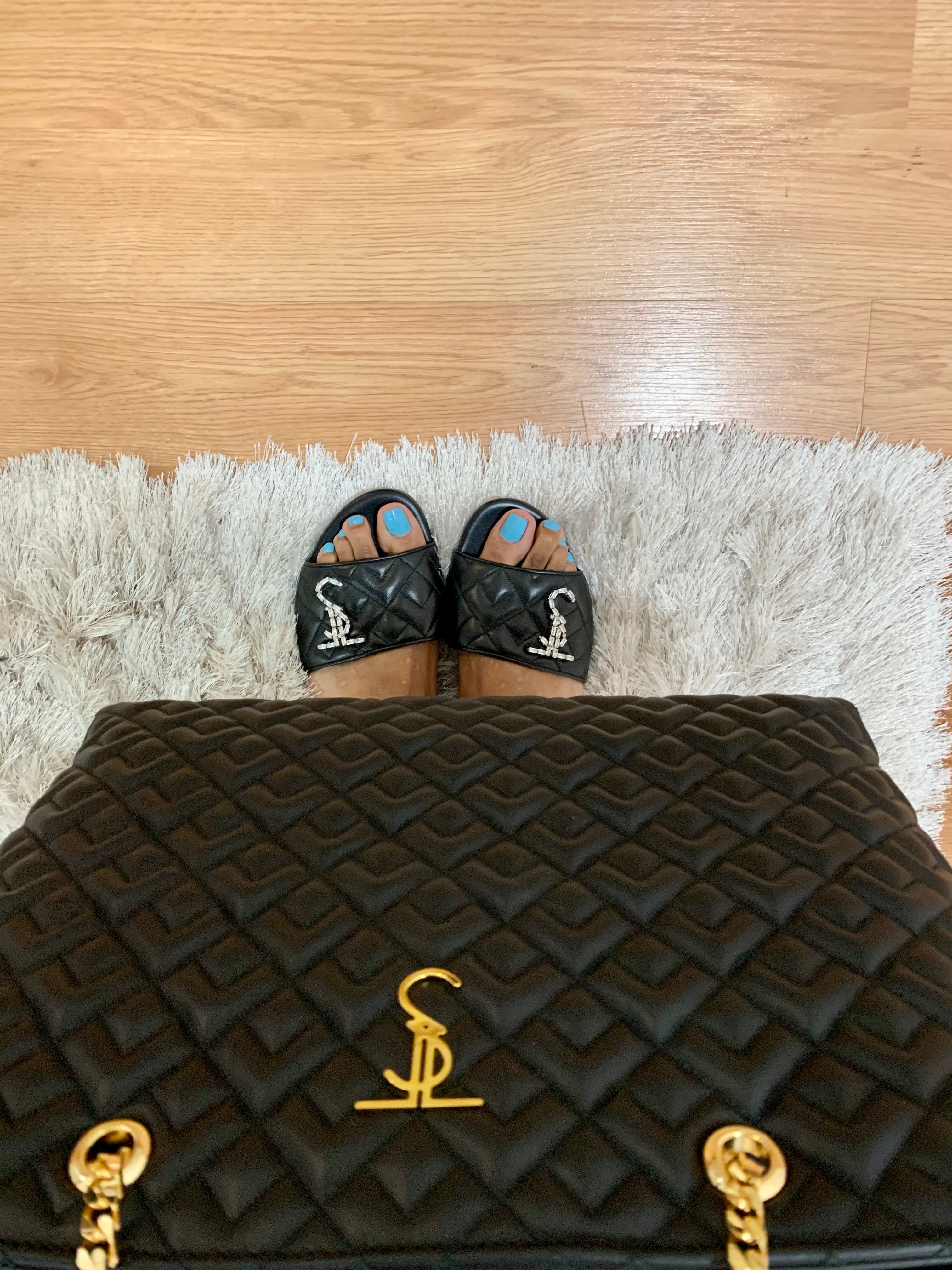 Madison Hope Low Heel Slide- Black