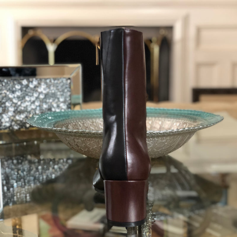 Audrey Boot- Black and Brown