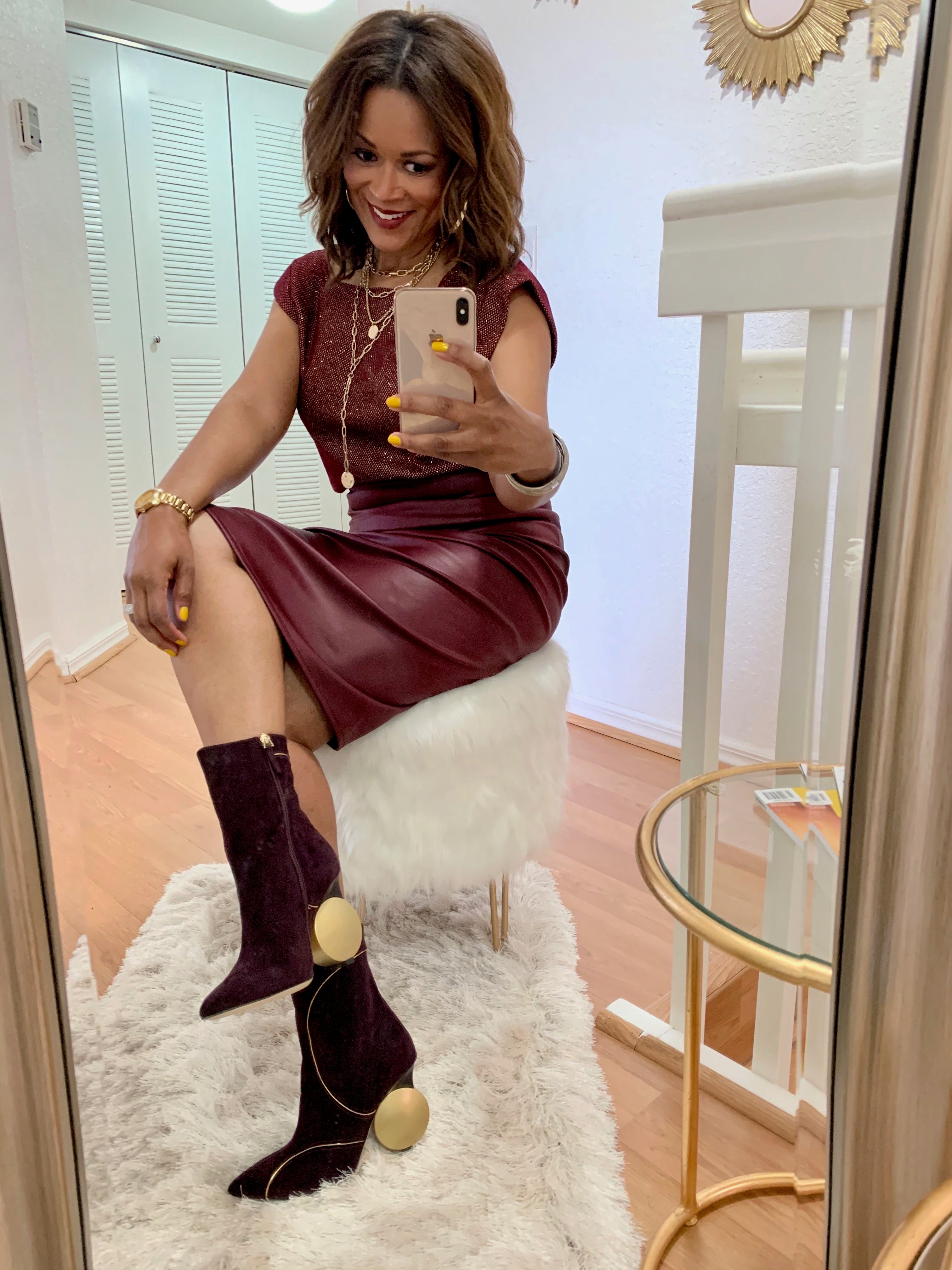 Julee Ankle Boot - Plum