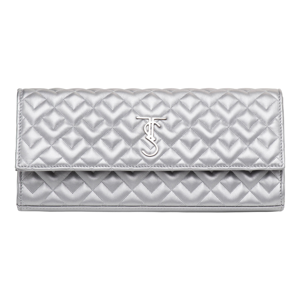Madison Clutch Handbag - Silver (Promotional Price)