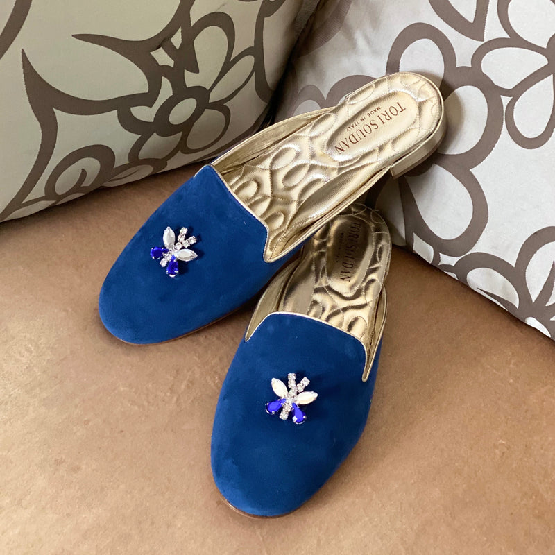 Colette Slide Shoe - Santorini Blue