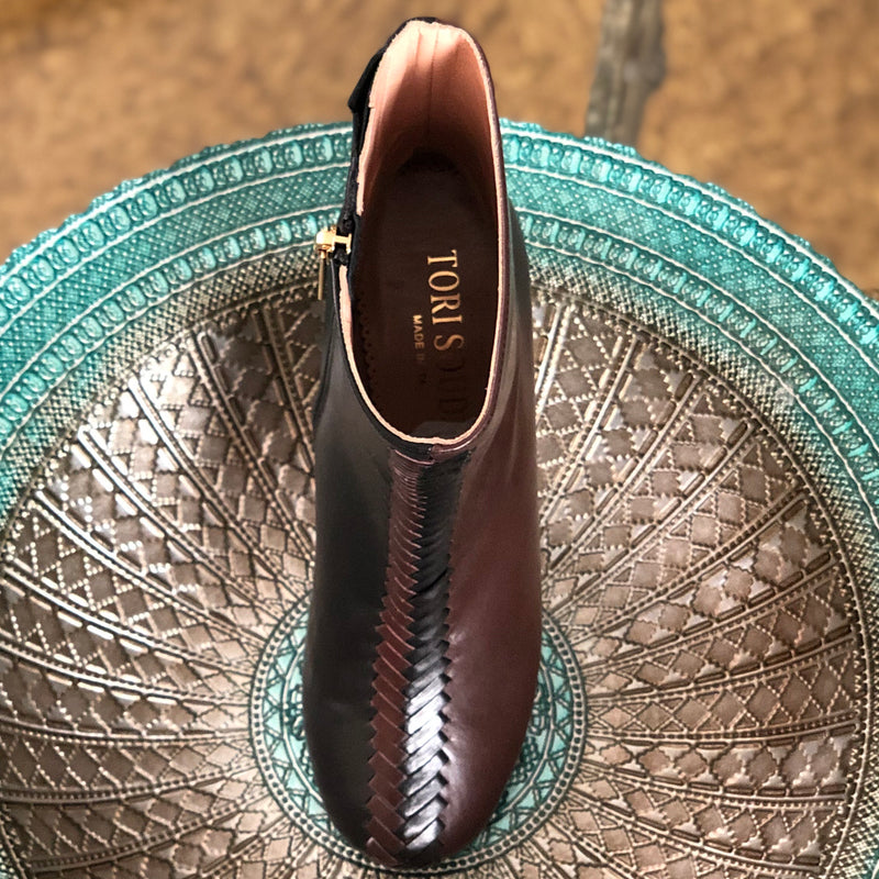 Audrey Boot- Black and Brown