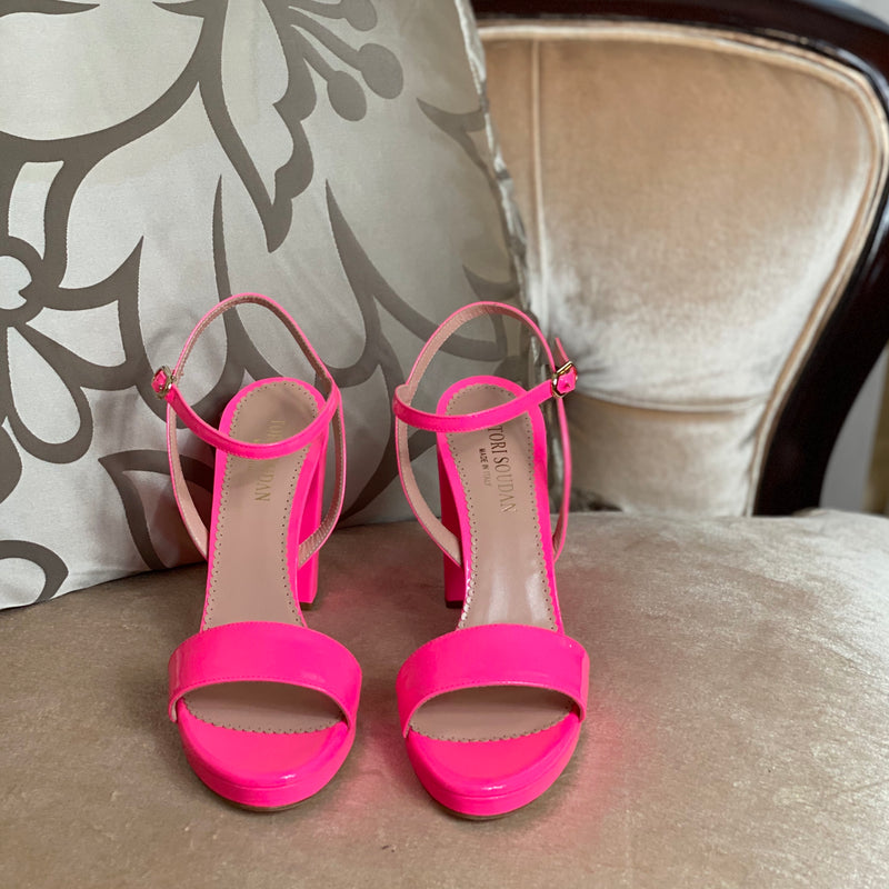 Melissa Block Heel Sandal - Pink (Final Sale)
