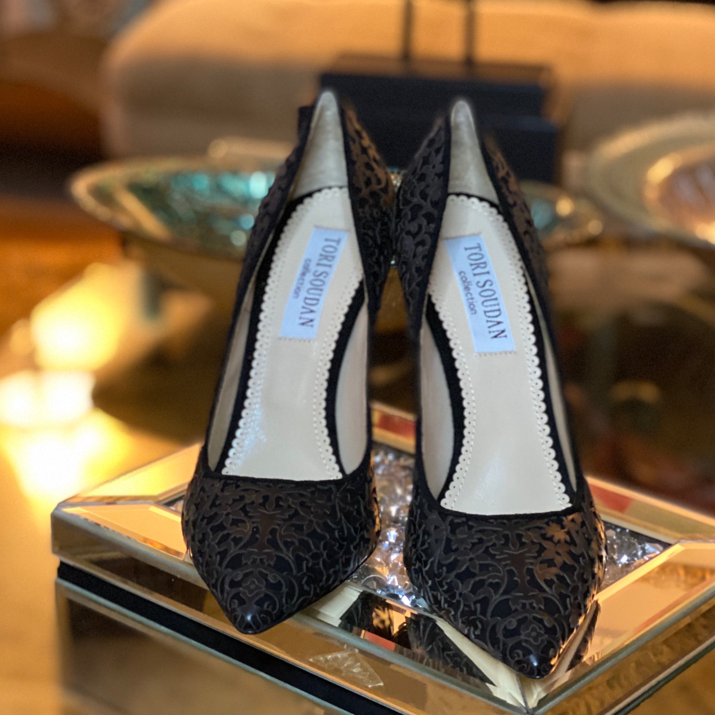 Shirley Laser Black Pump