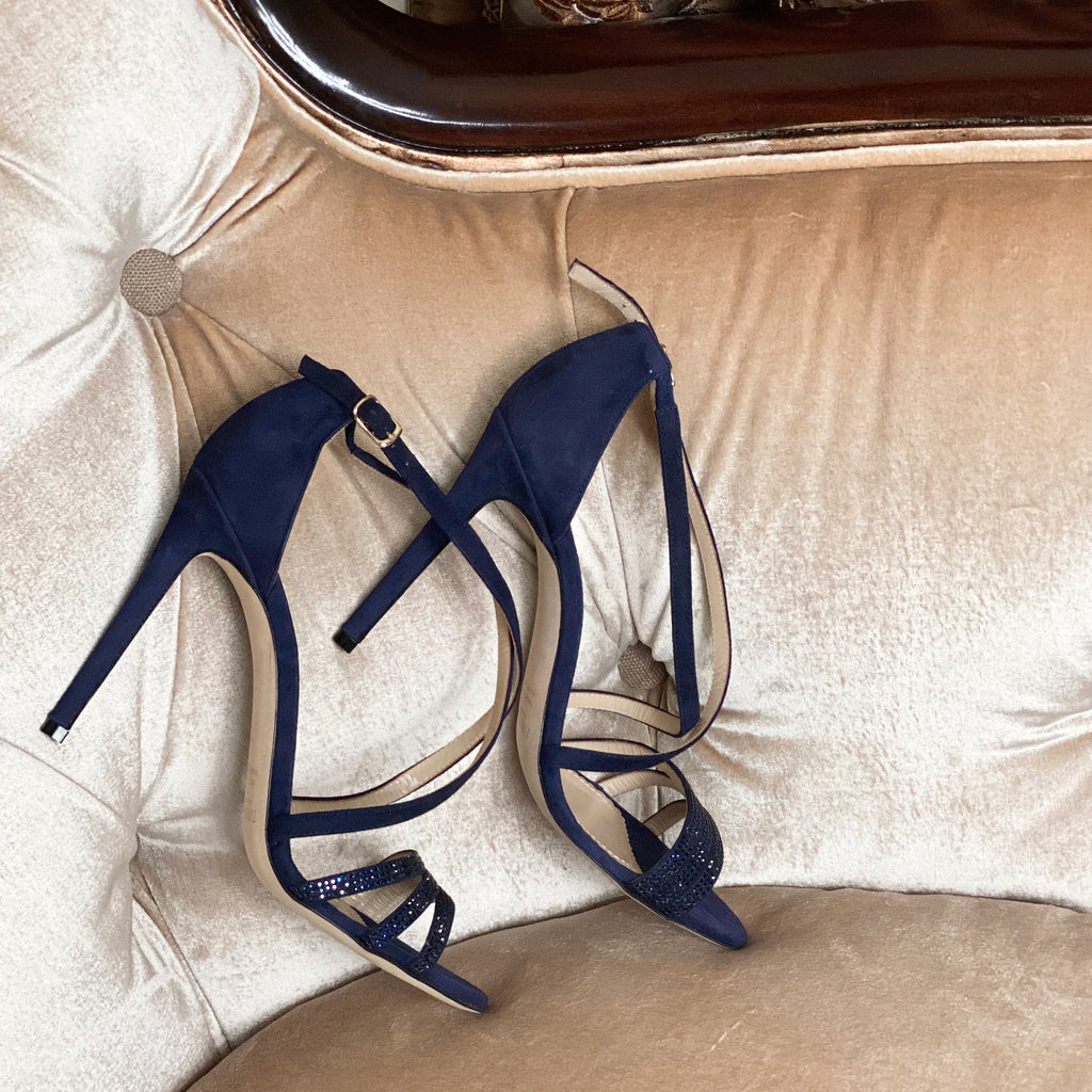 Cheryl High Heel Sandal- Navy