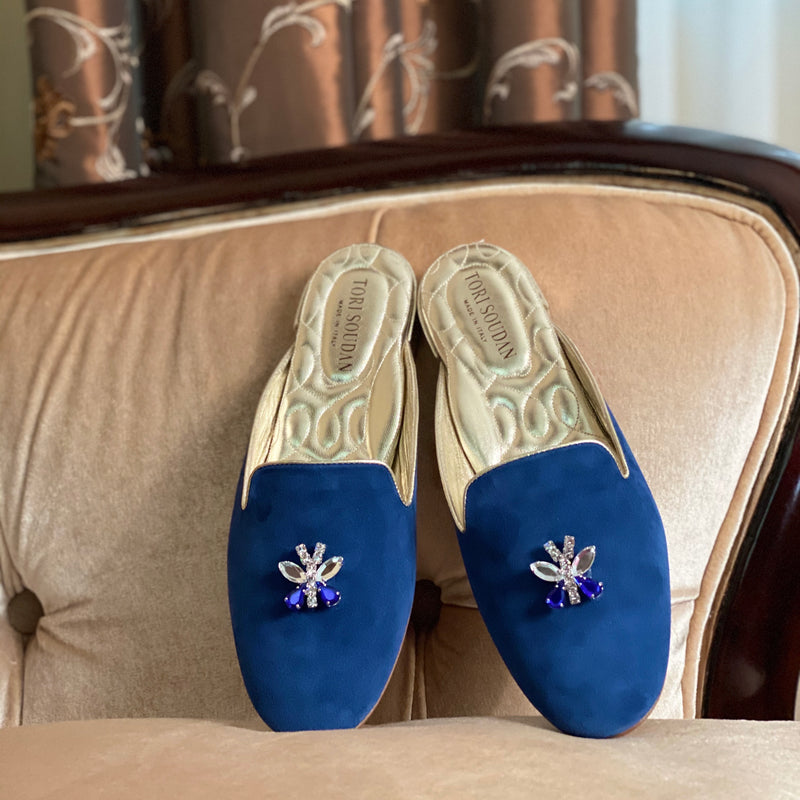 Colette Slide Shoe - Santorini Blue
