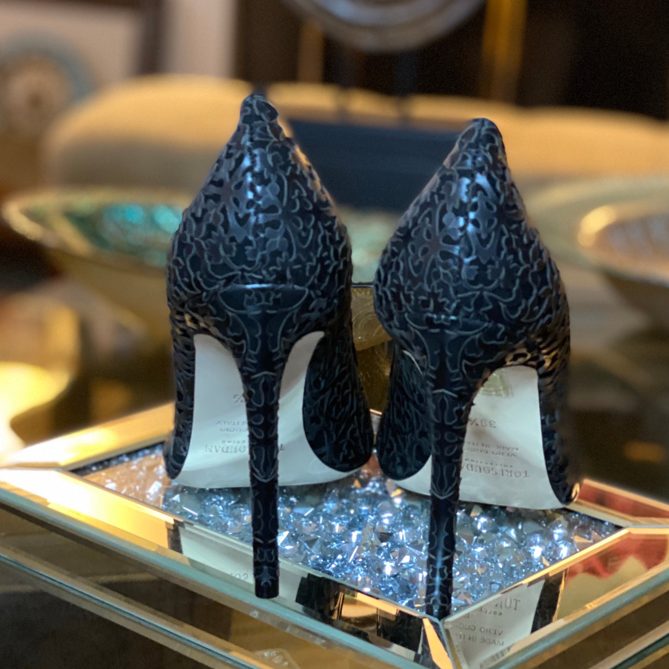 Shirley Laser Black Pump