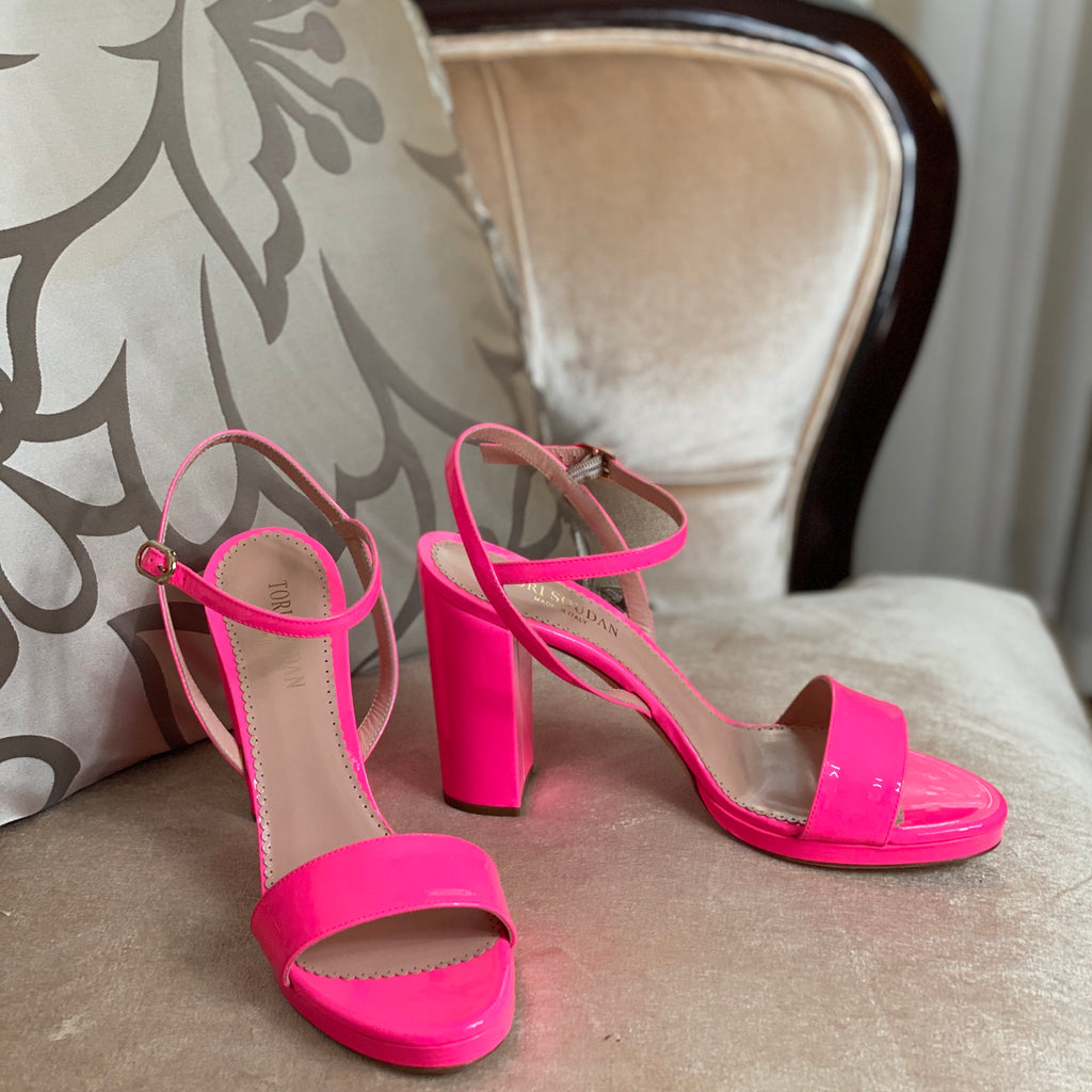 Melissa Block Heel Sandal - Pink (Final Sale)