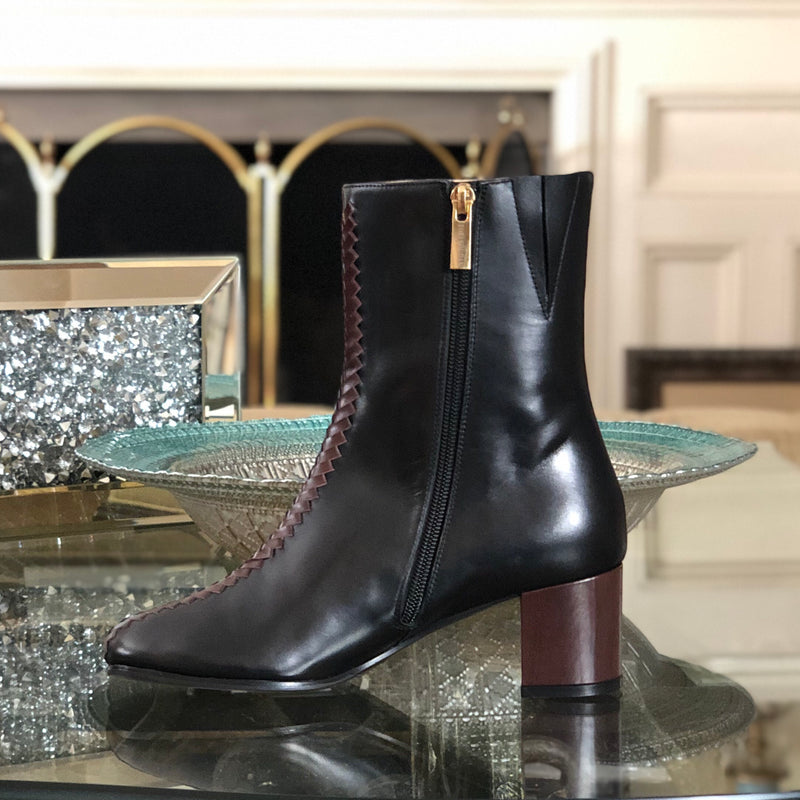Audrey Boot- Black and Brown