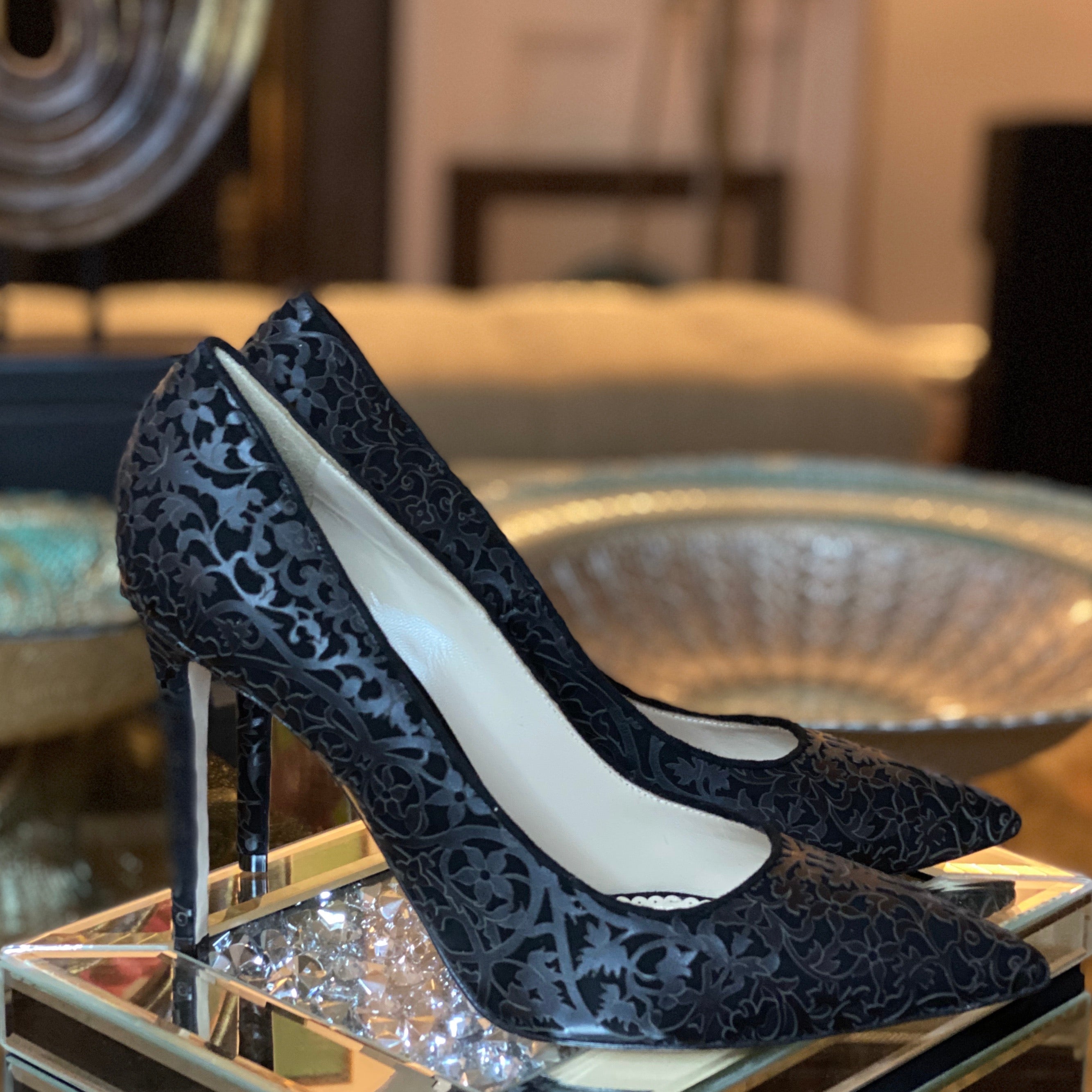 Shirley Laser Black Pump